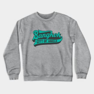 Stylish Bangkok Lettering Crewneck Sweatshirt